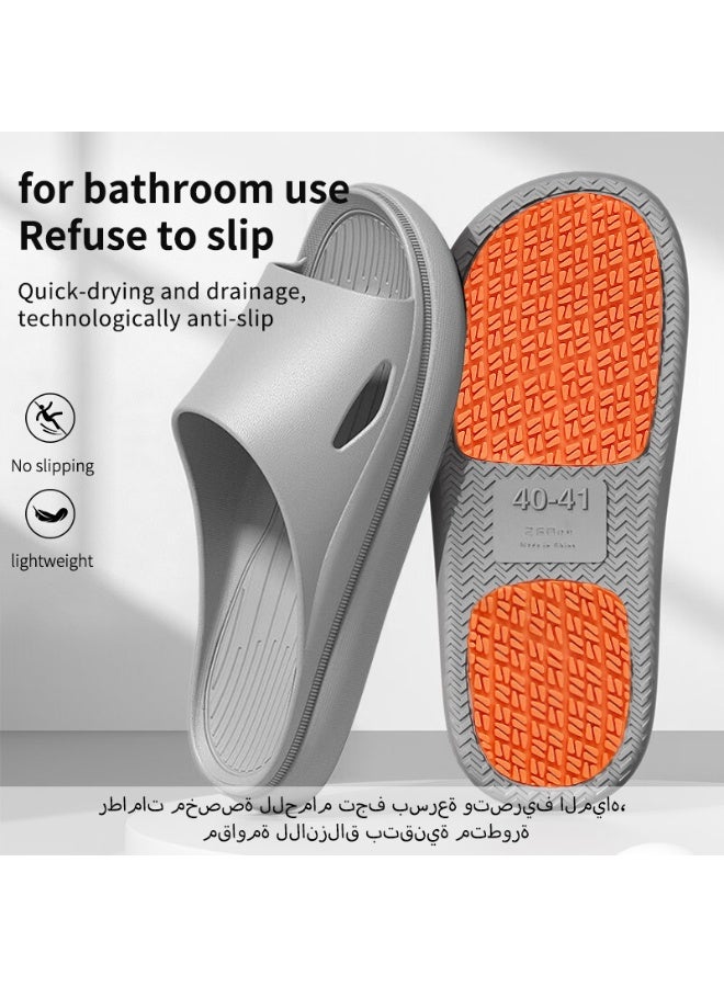 GUOLUOFEI Non Slip Shower Shoes, Lightweight Indoor House Slides Bathroom Shower Sandals Slippers for Women and Men - Image 1